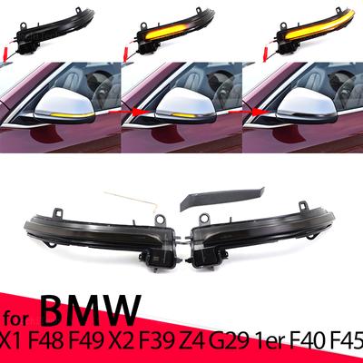 2x Dynamic Side Mirror Blinker Light LED Turn Signal Lamps For BMW X1 F48 F49 X2 F39 1er F40 2er F45 F46
