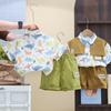 Sommer-Kurzarmanzüge für Jungen, Western-Stil für Jungen, Babyhemden, Shorts, Kleidung, zweiteilige Sommeranzüge für Kinder