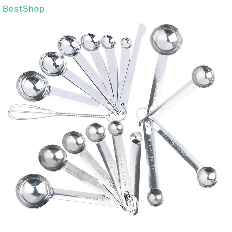 4/6/8Pcs Stainless Steel Measuring Spoons Set Multi-Size Measuring Tools with ML/TSP/TBLS Markings for Baking,Cooking & Kitchen