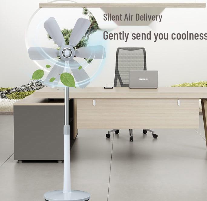 Quiet Mini Five-Blade Floor Fan for Home, Dorm, and Office