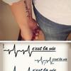 10pcs Tattoo Stickers Punk Men Women Waterproof Temporary English Letters Design