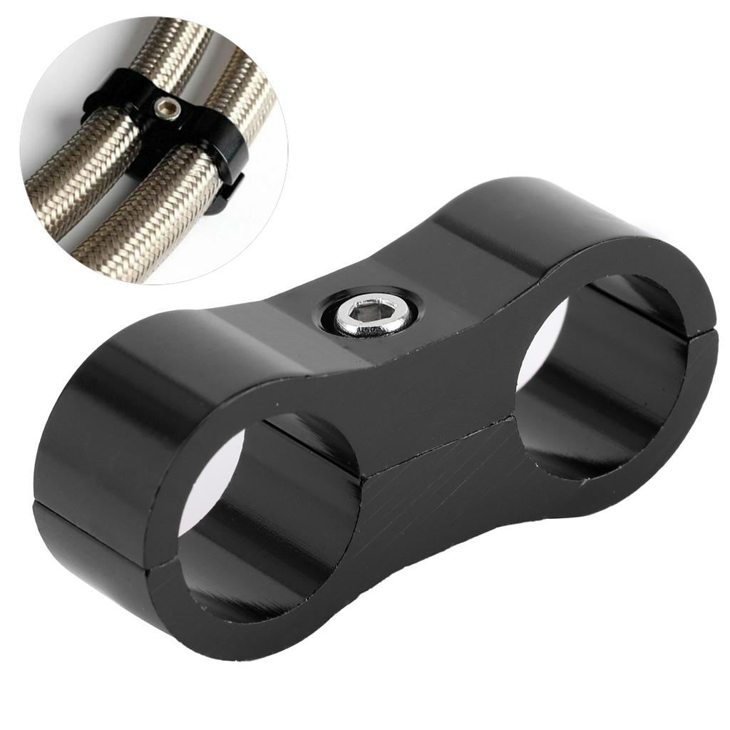 6AN Hose Separator Clamp Divider Clip Aluminum Alloy Fitting Bracket for FuelCelsiusOilCelsiusBrakeCelsiusGas Line