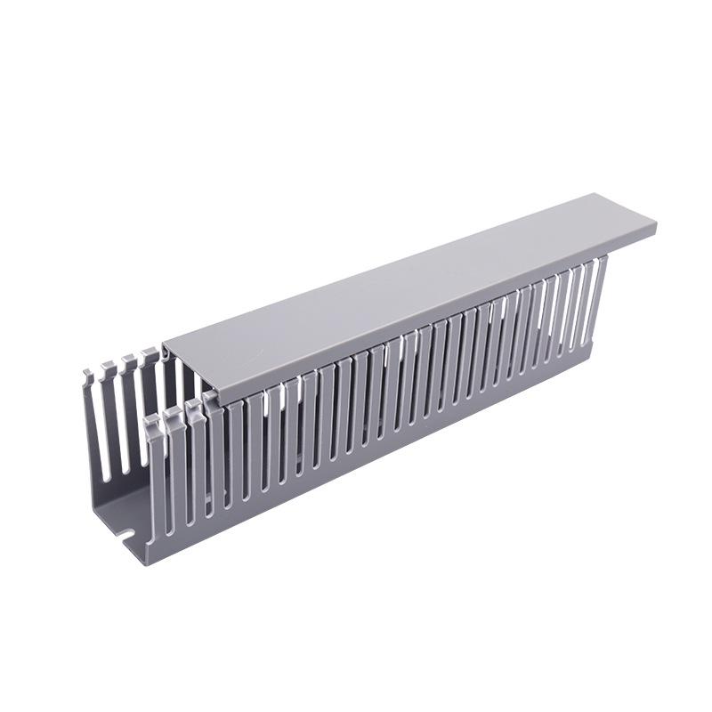 Flammhemmender grauer PVC-Verdrahtungskanal – Neues Material, isoliert & verbessert