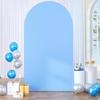 Wedding Arch Backdrop Cover Spandex Fitted Round Top Chiara Arches Backdrop Cover for Birthday Party Ceremony Banquet Decoration