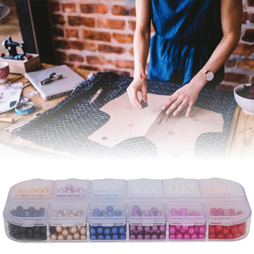 Round Shape Faux Pearl Beads No Hole Artificial ABS Beads Clothing Jewelry DIY AccessoriesType 3