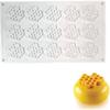 15 Cavity Silicone Honeycomb Molds for Chocolate Honeycomb Bee Silicone Fondant Mold Beehive Silicone Baking Molds Bee Candy Silicone Mold for