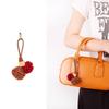 Zhang Yuanying Bayberry Ball Charm - Handmade Woven Bag and Shoe Ornament Keychain