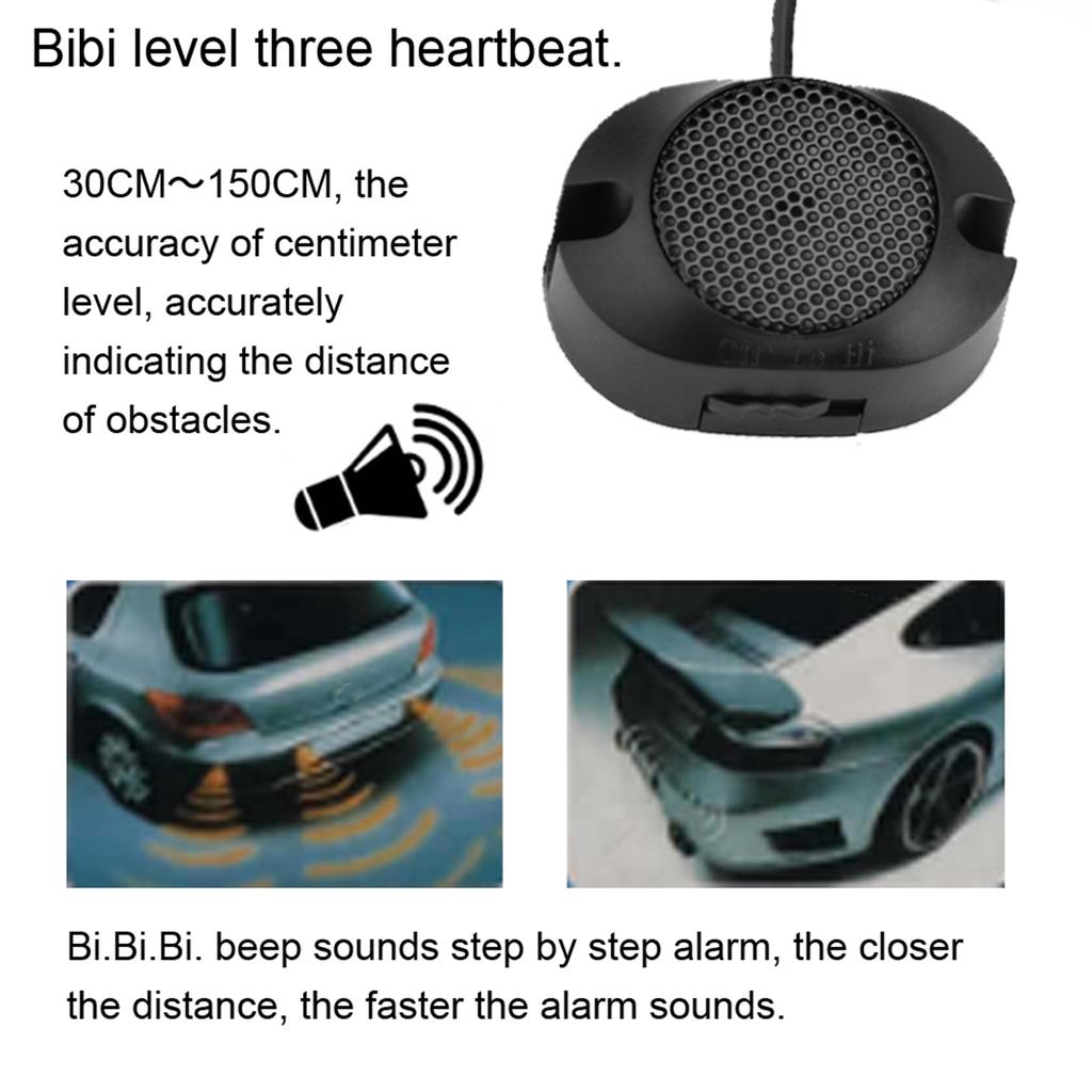 Reversing Radar Car Parking Sensor Reversing Radar Kit Warning Sound Indicator Probe System 12V Parking Distance Control Sensor