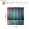 1pc Raindrop Pattern Printed Shower Curtain, High-End Elegant and Easy-to-Install Bathroom Curtain for Home Decor, Includes 12