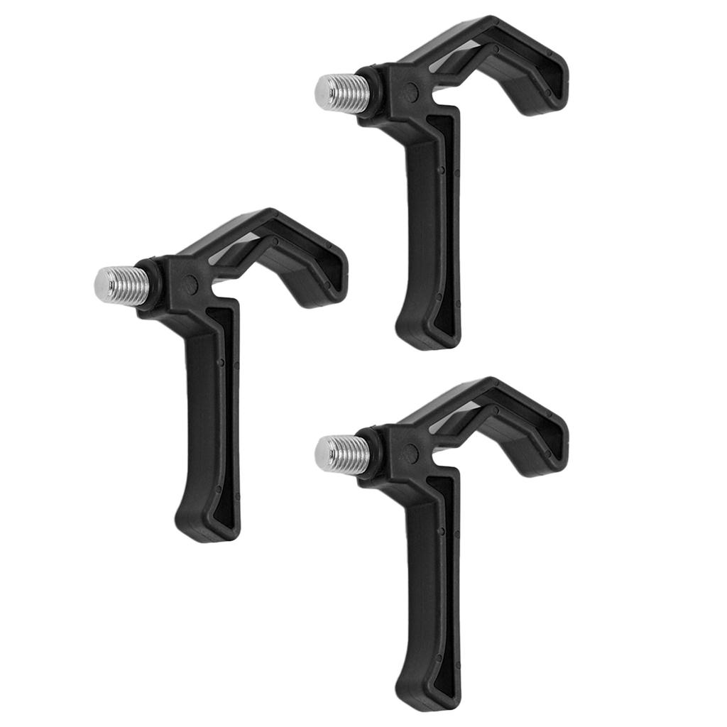 Angelrutenhalter aus Kunststoff mit großer Öffnung, Angelrutenhalterung, Angelstützwerkzeug, Schwarz