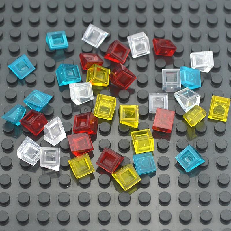 250Pcs Color Building Blocks Figure Smooth Slope Bevel Bricks 54200 1x1 Educational Creative Size Compatible With Toys for Child