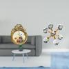 Antique Bubble Photo Frame Sphere Figurine Vintage Picture Round Ornate European Desktop Wall