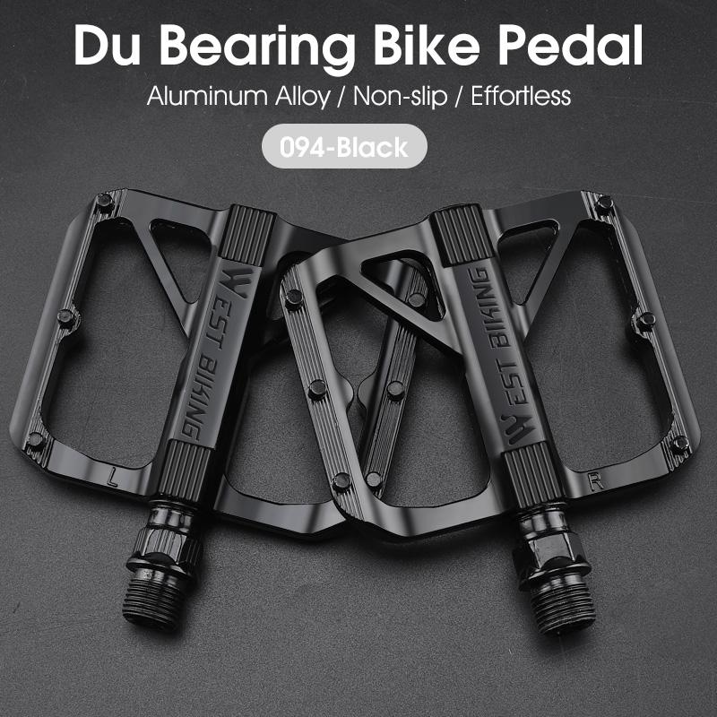 WEST BIKING Bicycle Ultralight Pedal 3 Bearing Pedals Aluminum Alloy CRMO Cycling Footboard for BMX MTB Bike Pedals Accessories