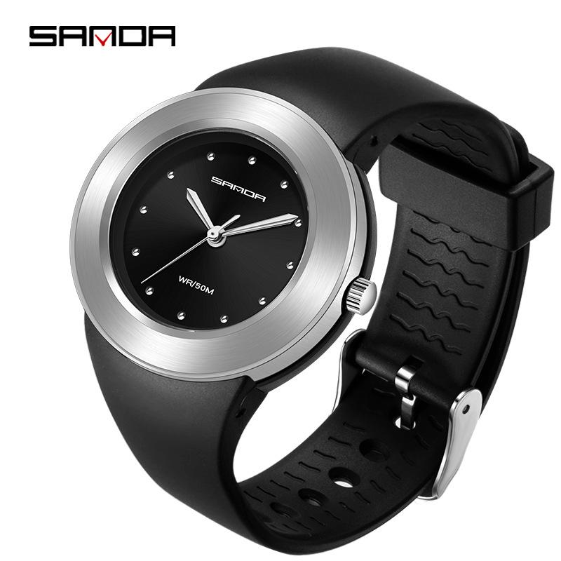 Sanda Trendy Waterproof Quartz Watch for Teens - Lightweight, Simple, Casual Wristwatch for Students