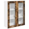 Hanging Cabinet Smoked Oak 80 X 31 X 100 Cm Wood Based Panel