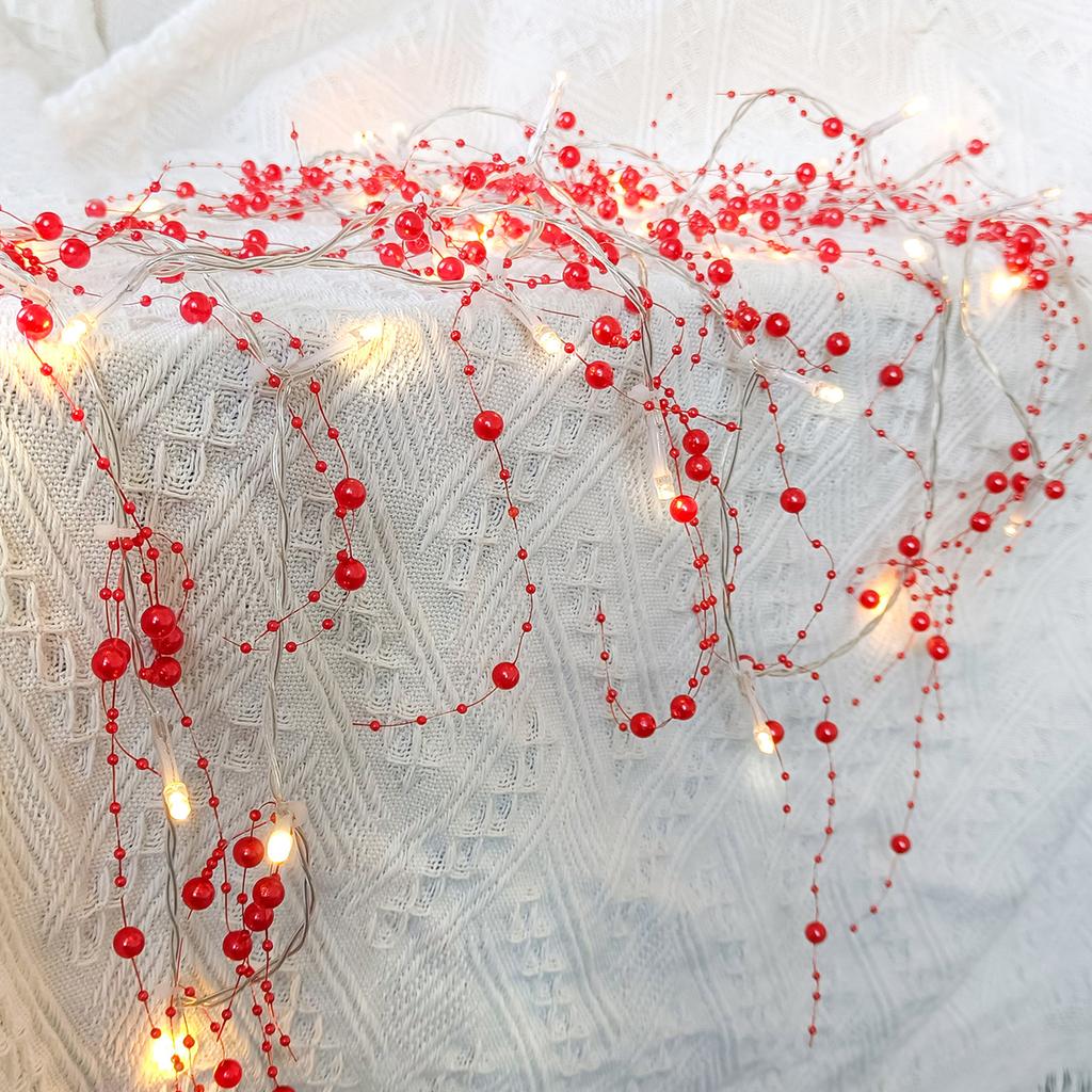 3M LED Light String Pearl Ball Lamp DIY Festive Garland Light for Wedding Xmas Tree Party Wall Staircase Furniture Decor Lamps