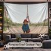 Wall Hanging Tapestry Custom NamePaddington Pattern Personalized Printed Fabric Wall Decor