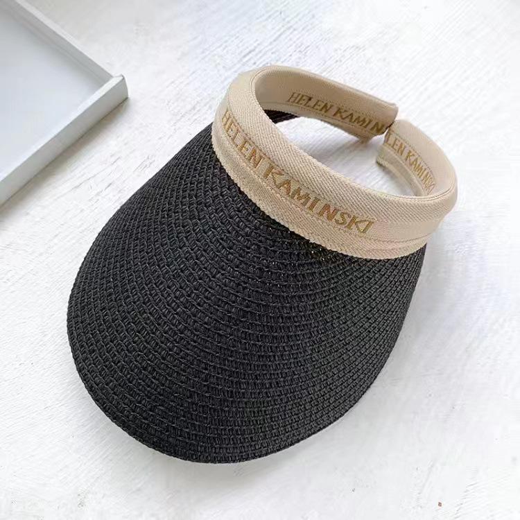 Women's Summer Straw Sun Hat - Duckbill Cap for Travel and Beach