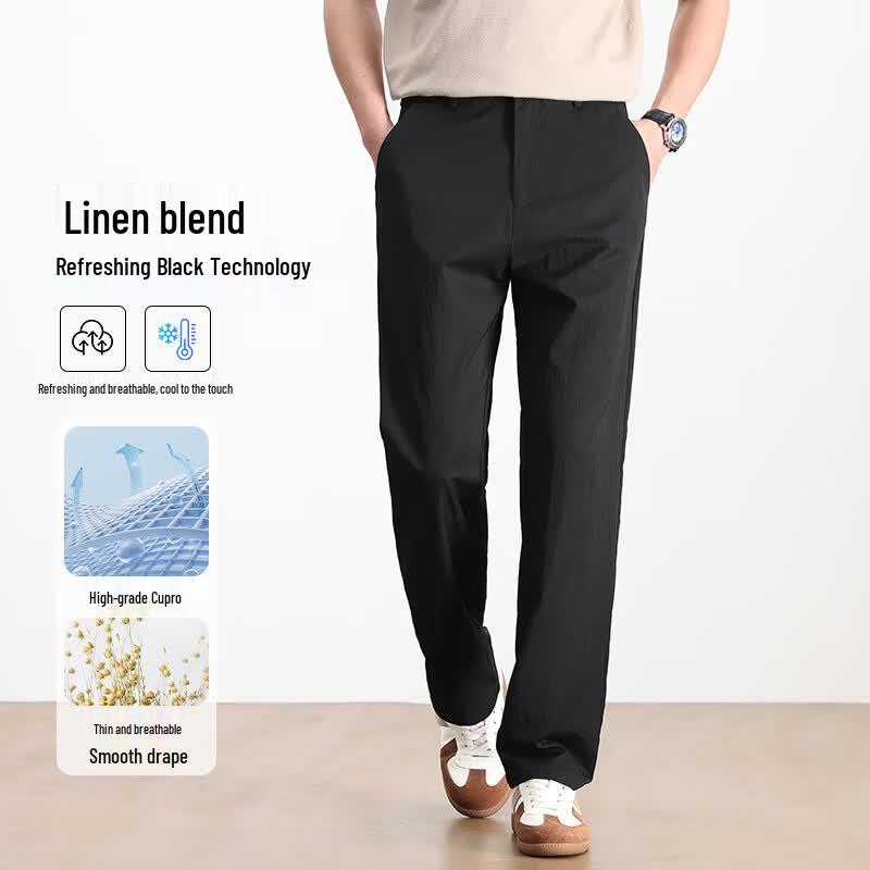 Luomeng Men's Premium Summer Breathable Casual Trousers