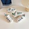 Boys sandals thin 2025 new summer children's toddler shoes mesh breathable boys sports double mesh shoes bag head