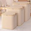 Extra Large Storage Bag Non-Woven Foldable Blanket Storage Bag Breathable Stripe Storage Container for Blankets Clothes Sweaters