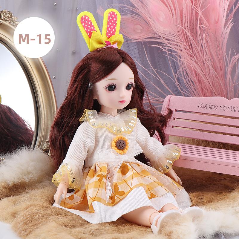 12 Inch 30 CM Bjd Anime Doll With Clothes Kids Girls 4 To 16 Years Dollhouse Accessories Skirt Hat Headdress Dress Up DIY Toys