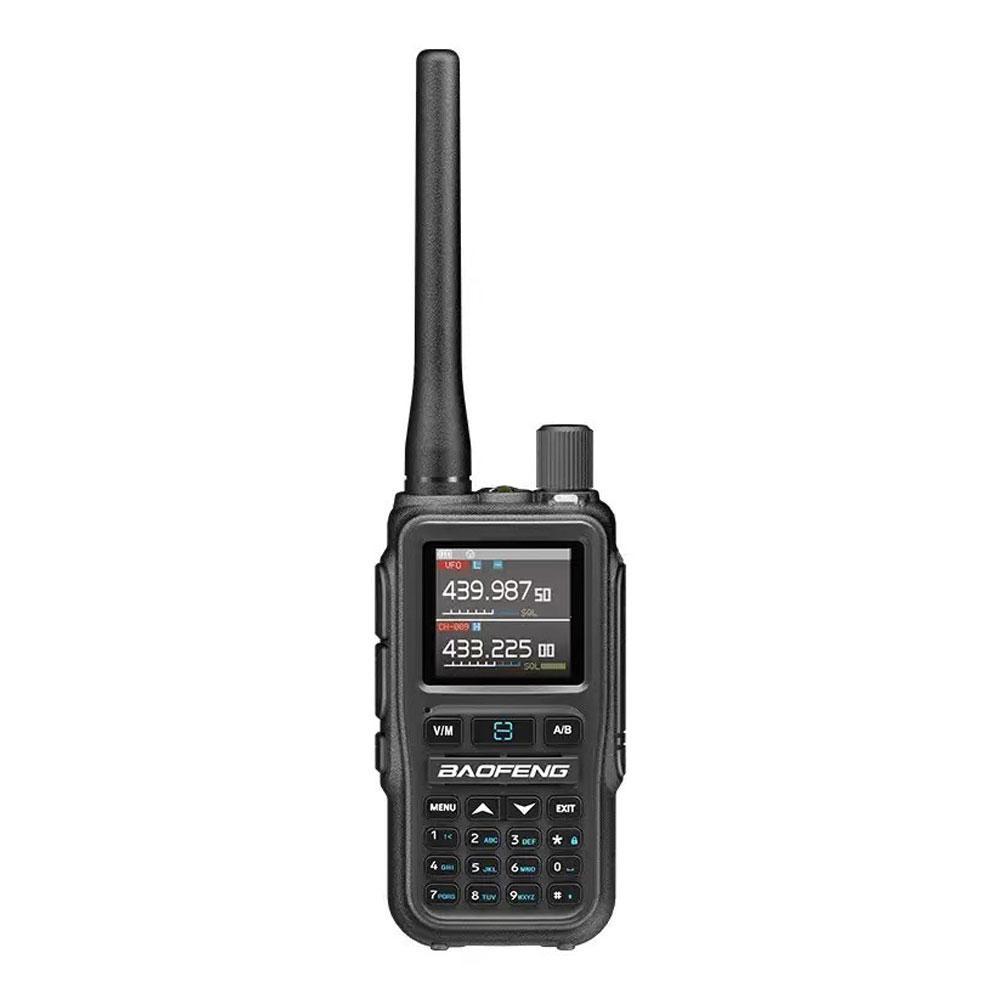

UV 5R Mini Walkie Talkie 5W Bluetooth Multi Band Wireless Copy Frequency AM FM Type-C Charging For Hotel Restaurant Walking сірий колір