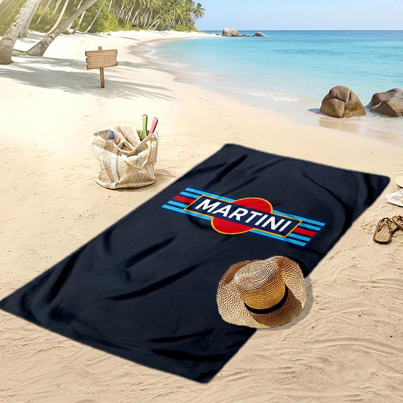 Asciugamano da Spiaggia Asciugatura Rapida Stampato Martini Racing Team Asciugamano da Bagno Super Assorbente Morbido Leggero per Piscina Viaggi Estivi