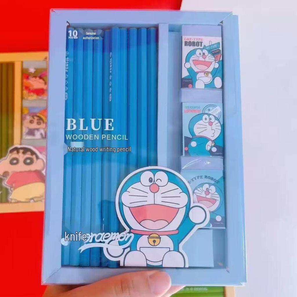 Doraemon Cute HB Wooden Pencil - Student Writing Pen, Back-to-School Gift