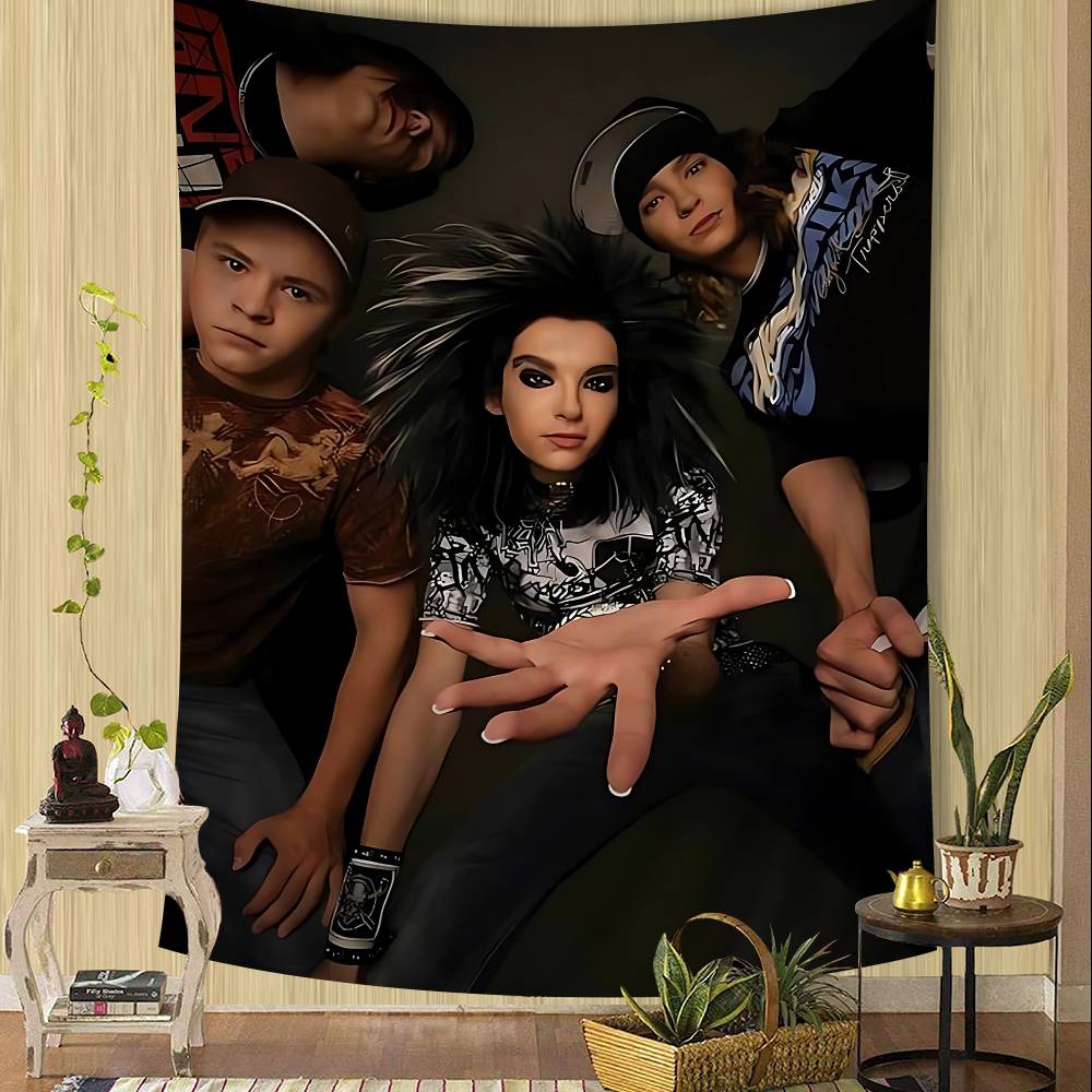 

Tokio Hotel Band Printed Large Wall Tapestry Wall Hanging Decoration Household Decor Blanket 74x94cm(29x37in)