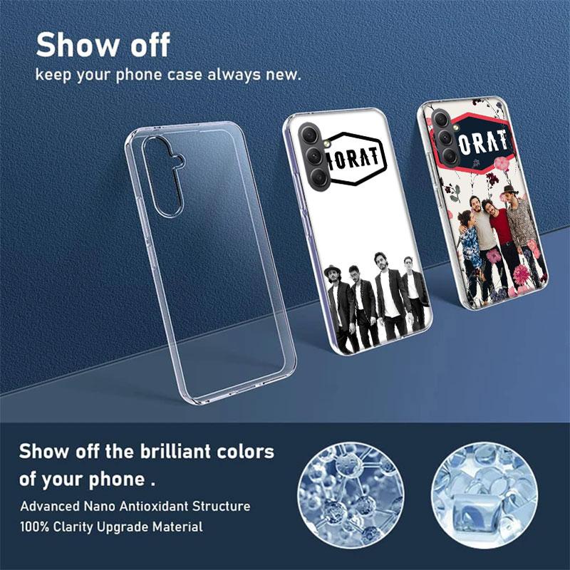 M-Morat Band Phone Case for Samsung A16 A26 A36 A56 A17 A37 A57 A07 A06 A02S A03 A04S A05S Galaxy Note 20 10 A50S A71 A51 A31 A3