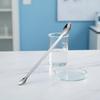 Stainless Steel Medicinal Spoon Ladle Double-ended Experiment Pharmacy Lab Use Reagents Sample Spatula Weighing Spoon
