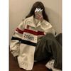 Jachetă pentru uniformă de baseball, toamnă, unisex, nișă, cu patchwork, jachetă bomber, jachetă retro americană cu contrast