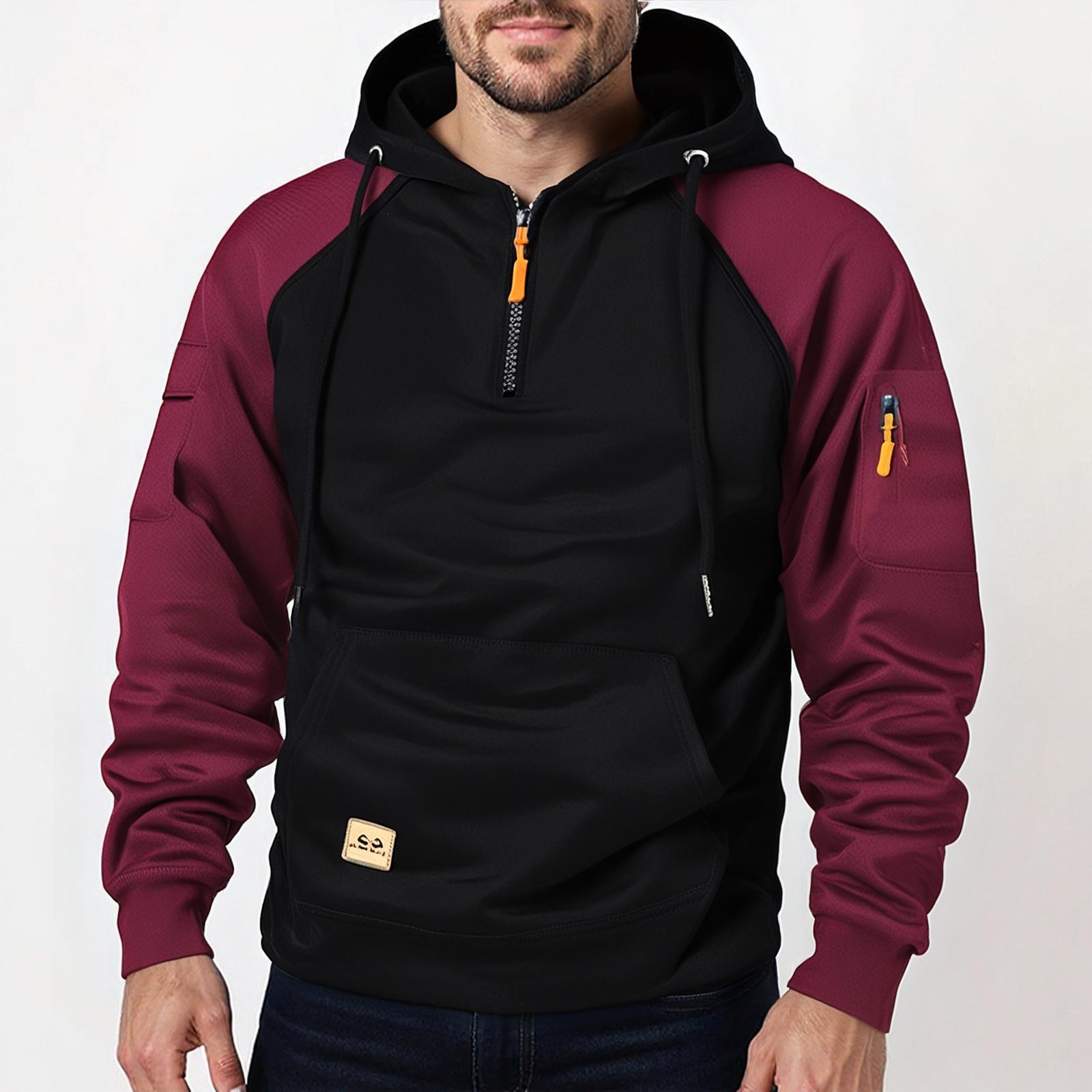 

Hooded Sports Tracksuit Unisex Running Outfits Long Sleeve Pullover Hoodies Sweatshirt винный