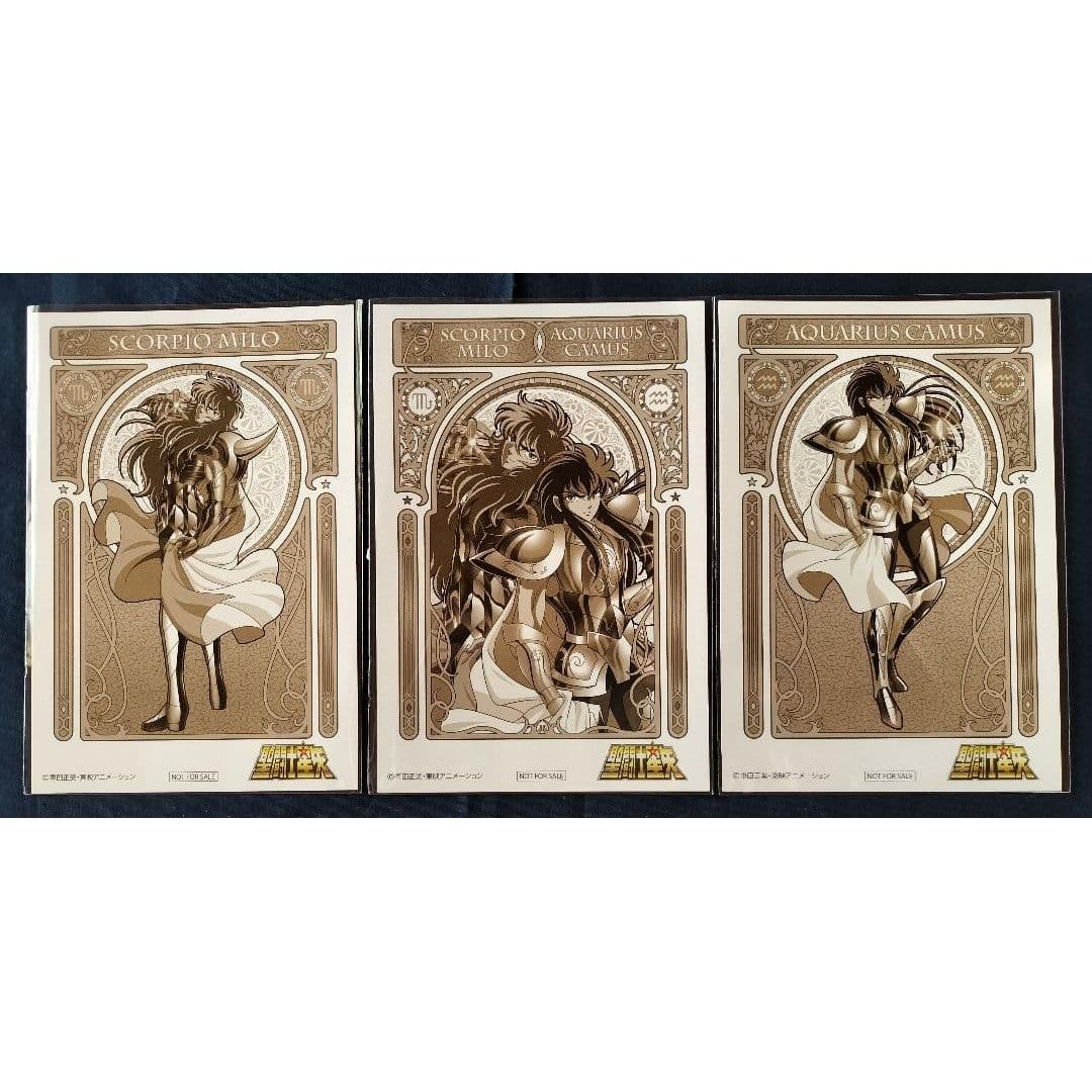 Saint Seiya Bonus Postcard Set of 3 Milo Camus Jean Fes 2020