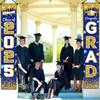 2025 Graduation Party Decorations - Congrats Grad Banner Class of 2025 Congrats GRAD Porch Sign Banner for High School and College Graduation