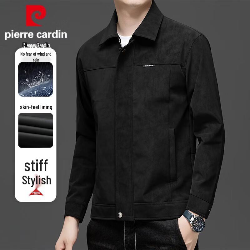 Pierre Cardin Men s Flocked Casual Collared Jacket 2XL