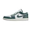 Jordan Air Jordan 1 Leather Coverage Low Top Vintage Basketball Shoes Unisex Coffee FQ7687-300(Team1117)
