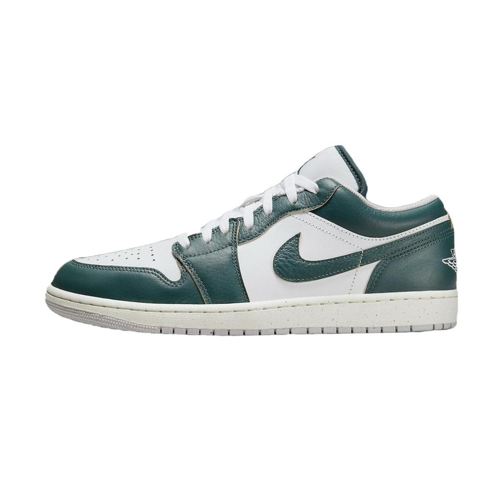 Jordan Air Jordan 1 Leather Coverage Low Top Vintage Basketball Shoes Unisex Coffee FQ7687-300(Team1117)