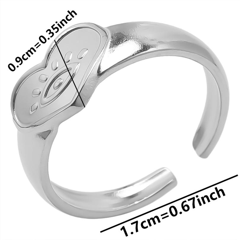 Echtvergoldeter Offener Verstellbarer Ring Echter Stein Edelstahlringe Für Damen Herren Zubehör Geometrischer Schmuck Ringe Geschenk
