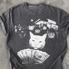 Funny Gang of Cats Money Spread Shirt, Street Cat Crew Graphic Tee, Cool Cat Meme T-Shirt, Urban Cat Lover Gift