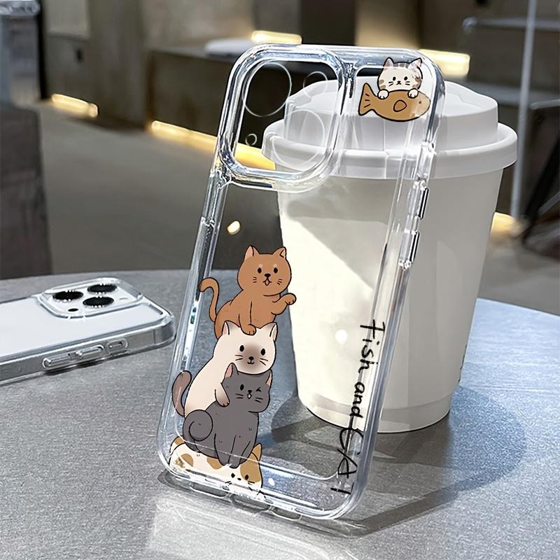 Funny Cat Print Soft Protective Funda Phone Case For iPhone 17 16 15 13 12 11 ProMax Pro Plus Shockproof Carcasa Phone Case