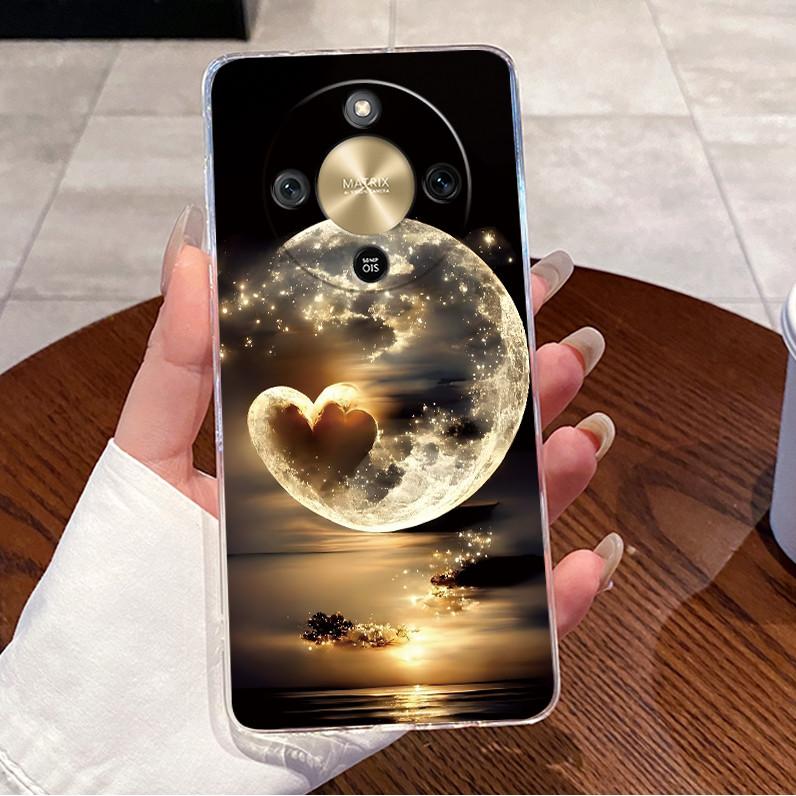 For Honor X9d 2025 Case Clear Luxury Cute Love Rabbit Funny TPU Soft Silicone Phone Case For Honor X9d 5G Transparent Back Cover