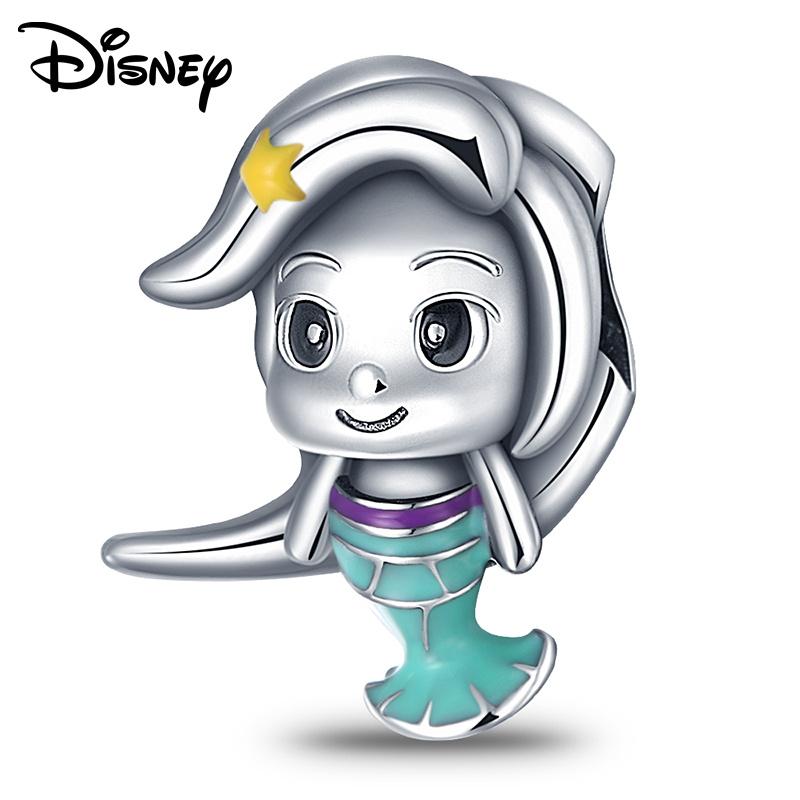 Disney 925 Silver Mickey Minnie And Snow White Pendant Beads Various Styles Suitable For Diy Bracelet