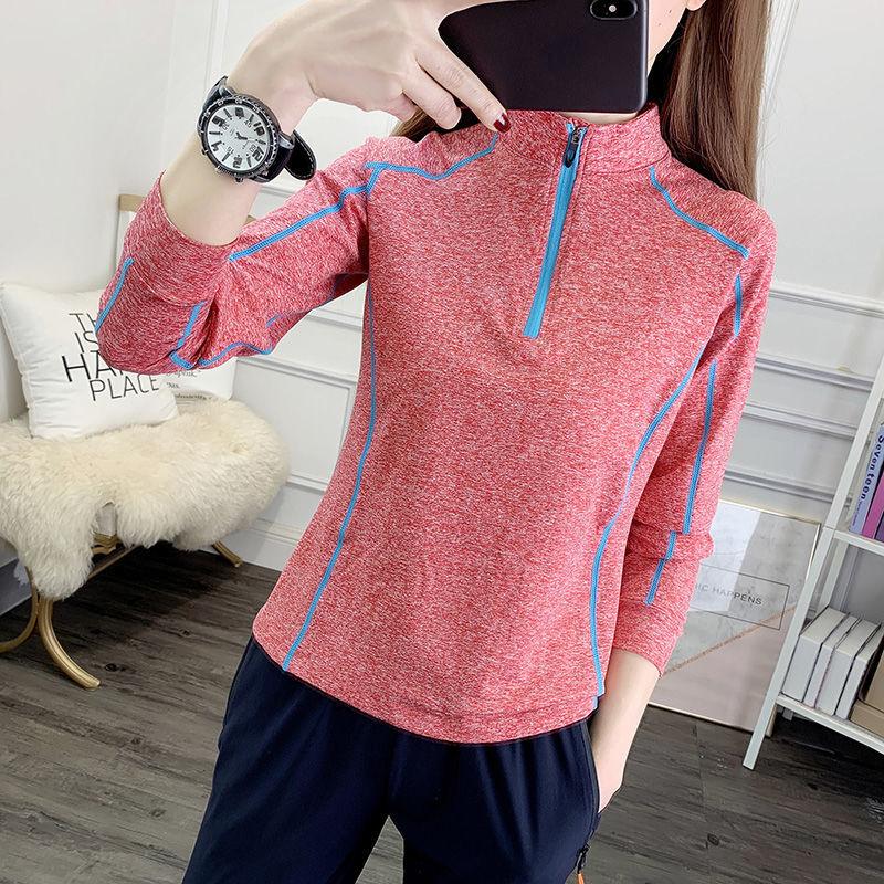 Breathable and Lightweight Outdoor Quick-Drying Women's Running Sports Long-Sleeved T-Shirt
