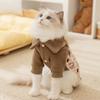 Pet Four-legged Clothing Can Lead Cats, Dogs, Overalls, Medium and Small Dogs, Hairless Cats, Warm Cat Clothes In Autumn and Winter