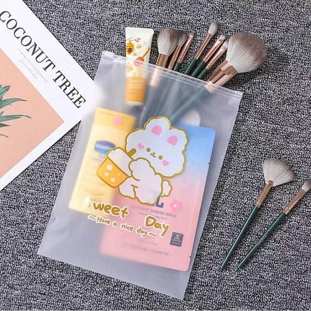 Cartoon Clothing Storage Bag PE Shoe Storage Bag Multifunction Clothing Zipper Pouch  Home&Travel