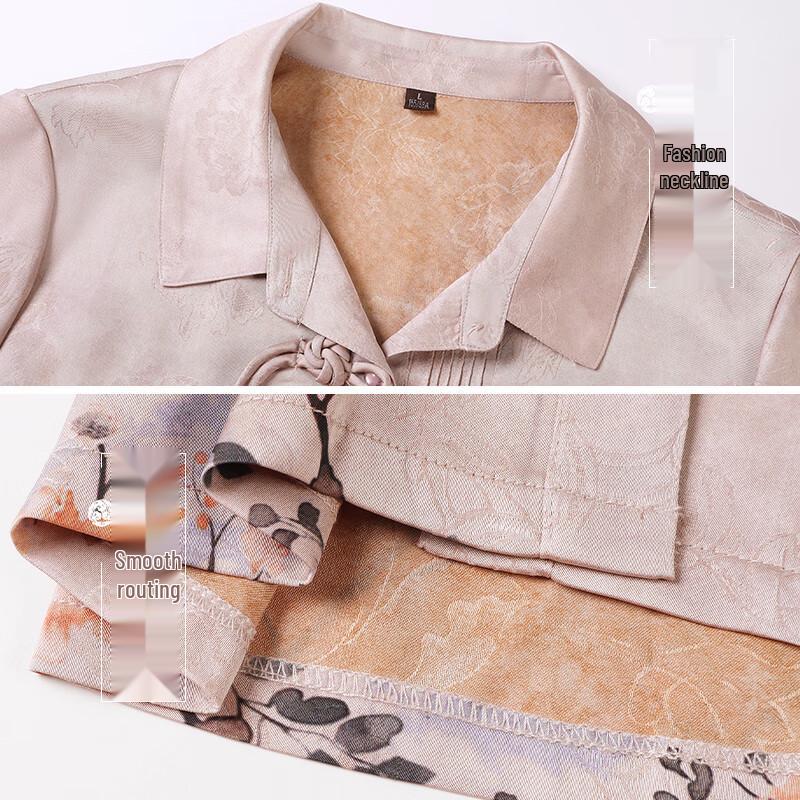 Women's Summer Short-Sleeve Blouse for Middle-Aged & Elderly