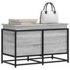 Storage Box with Lid Sonoma Grey Engineered Wood