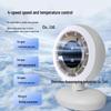 Bladeless Desktop Oscillating Fan with LED Light